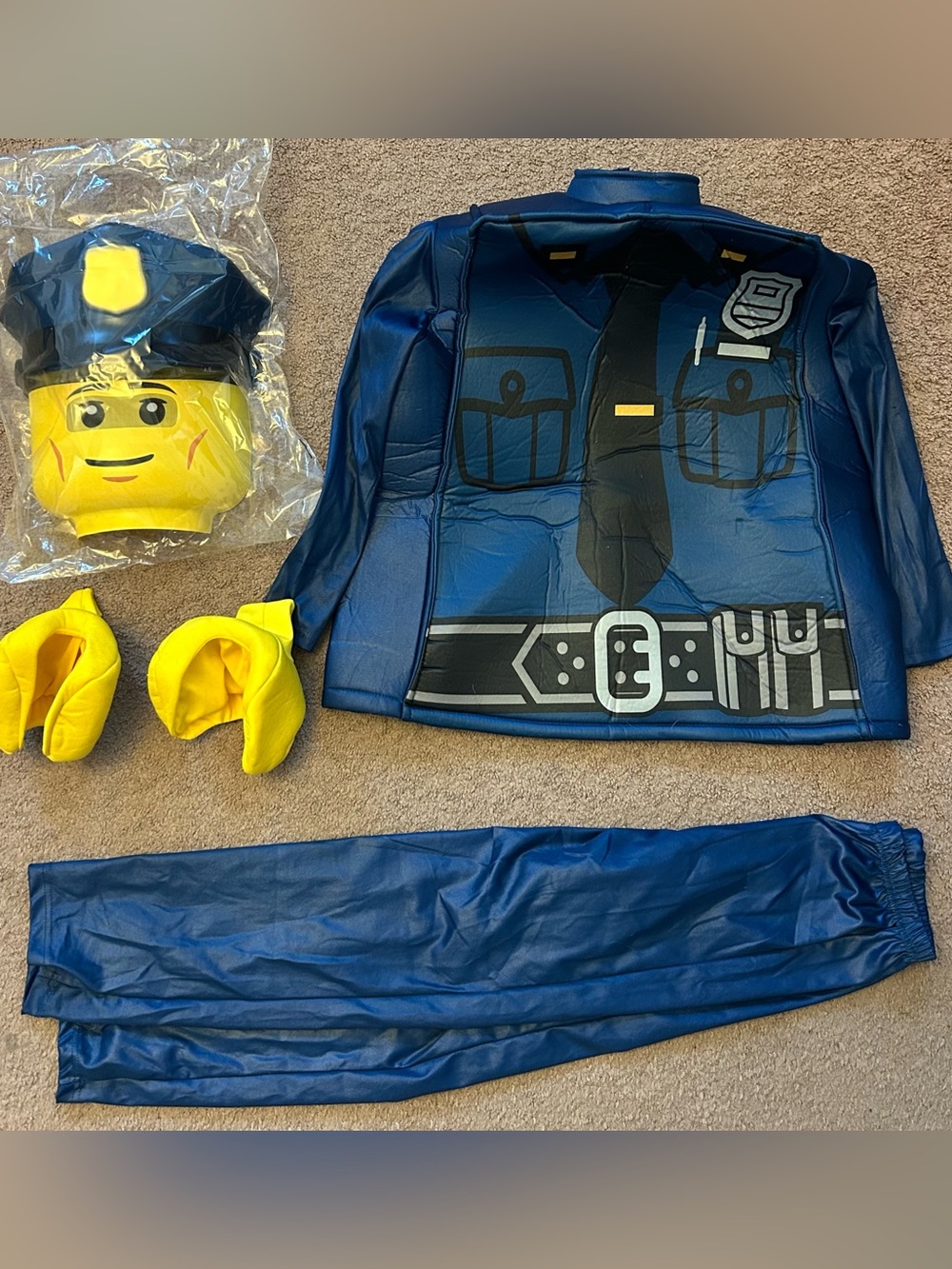 Lego Police Officer Child Deluxe Costume 10 12